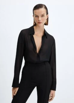 Chemise Bords Satinés