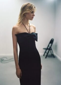 Robe Cache-cœur Col Nœud -Mode Nouvelle Magasin 57071173 99 D6