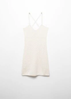 Robe Maille Détail Ajouré -Mode Nouvelle Magasin 57072879 02 B