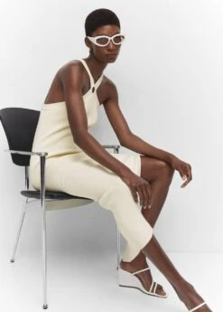 Robe Maille Détail Anneau -Mode Nouvelle Magasin 57072890 05 D2