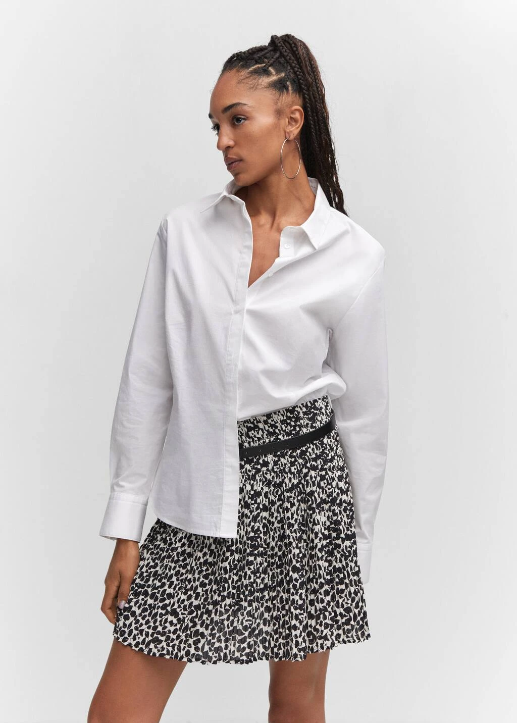 Minijupe Imprimée Froncée 1 Minijupe Imprimée Froncée