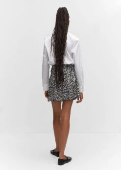 Minijupe Imprimée Froncée 8 Minijupe Imprimée Froncée -Mode Nouvelle Magasin 57073804 99 R