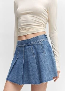 Minijupe En Jean Plissée 13 Minijupe En Jean Plissée -Mode Nouvelle Magasin 57073808 TM D6