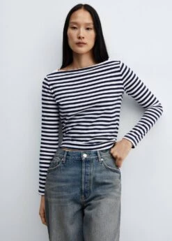 T-shirt Col Bateau Coton