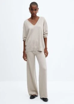 Pantalon Maille Wideleg -Mode Nouvelle Magasin 57075793 90 99999999 01