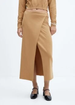 Jupe Portefeuille En Maille