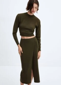 Jupe Portefeuille En Maille -Mode Nouvelle Magasin 57075794 37 R