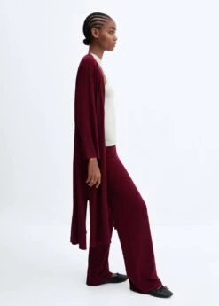 Cardigan Long Maille Fine -Mode Nouvelle Magasin 57076308 77 D1