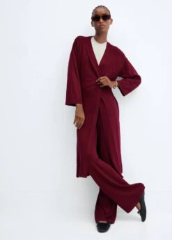 Cardigan Long Maille Fine -Mode Nouvelle Magasin 57076308 77 D2