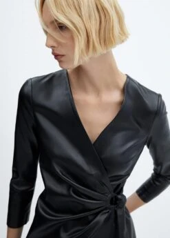 Robe Cache-cœur Similicuir -Mode Nouvelle Magasin 57076711 99 D1