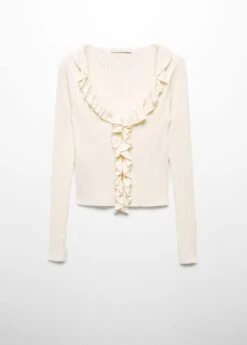 Cardigan Maille Volants -Mode Nouvelle Magasin 57077717 02 B