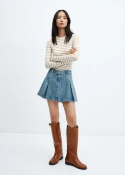 T-shirt Rayures Texturé -Mode Nouvelle Magasin 57077736 43 99999999 01