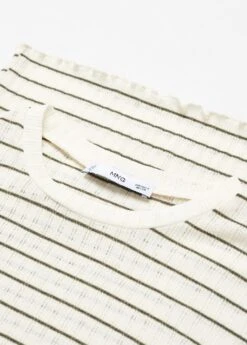 T-shirt Rayures Texturé -Mode Nouvelle Magasin 57077736 43 D8