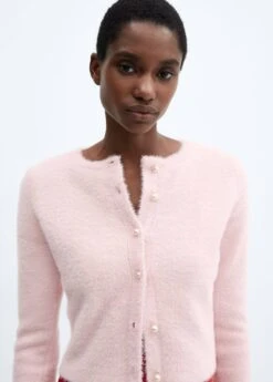 Cardigan Maille Effet Fourrure -Mode Nouvelle Magasin 57079087 85 D1