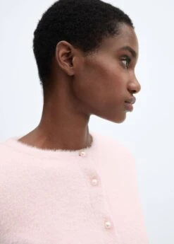 Cardigan Maille Effet Fourrure -Mode Nouvelle Magasin 57079087 85 D6