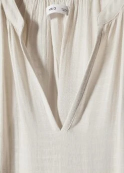 Robe Maxi Coton Col V -Mode Nouvelle Magasin 57082878 05 D8