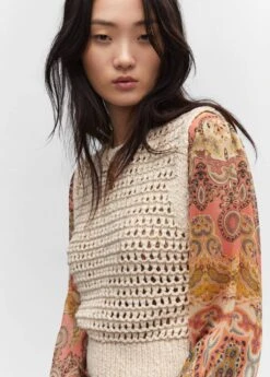 Gilet Crochet -Mode Nouvelle Magasin 57083803 05 D1