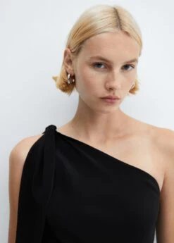 Robe Asymétrique Nœud -Mode Nouvelle Magasin 57083814 99 D1