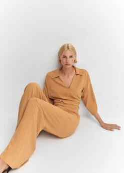 Pantalon Wideleg Taille Haute -Mode Nouvelle Magasin 57084011 07 D2