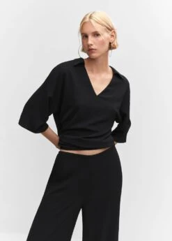 Pantalon Wideleg Taille Haute -Mode Nouvelle Magasin 57084011 99 D1