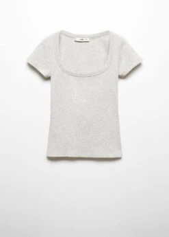 T-shirt Décolleté Plongeant -Mode Nouvelle Magasin 57084037 91 B