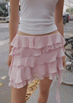 Jupe Gaze Volants -Mode Nouvelle Magasin 57084433 83 D7