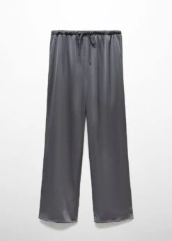 Pantalon Satiné Taille élastique -Mode Nouvelle Magasin 57085148 92 B