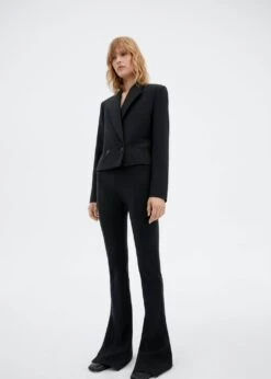 Pantalon évasé Laine