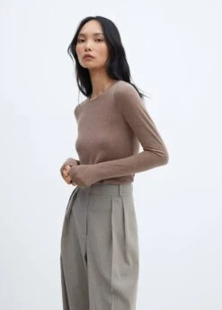 T-shirt Fin Col Rond -Mode Nouvelle Magasin 57087731 35