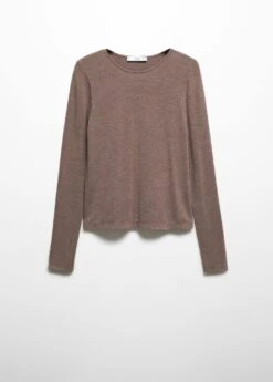 T-shirt Fin Col Rond -Mode Nouvelle Magasin 57087731 35 B