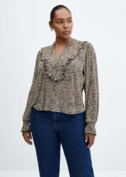 Blouse Fluide Volantée -Mode Nouvelle Magasin 57087745 99 D5