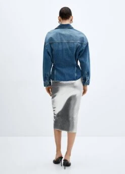 Jupe Midi Métallisée 9 Jupe Midi Métallisée -Mode Nouvelle Magasin 57089119 PL R