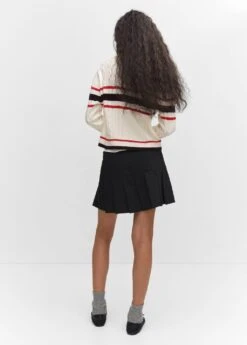 Cardigan Maille Torsadée Rayures -Mode Nouvelle Magasin 57093794 05 R