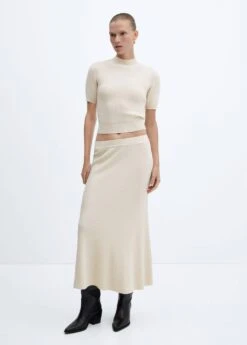 Jupe Midi Maille -Mode Nouvelle Magasin 57093810 08 99999999 01