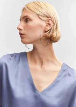 Blouse Satinée Manches Courtes -Mode Nouvelle Magasin 57093811 50 D1