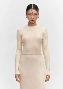 Robe Maille Détail Coutures