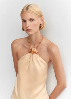 Top Détail Fleurs Métalliques -Mode Nouvelle Magasin 57093820 05 D2