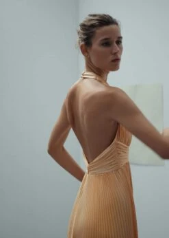 Robe Plissée Détail Nœud -Mode Nouvelle Magasin 57095149 08 D1