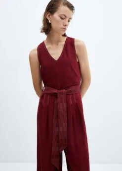 Combinaison Coutures Ceinture à Nouer