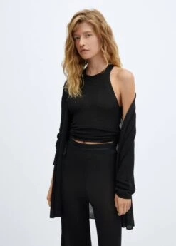 Top Emmanchures Américaines Maille Lurex