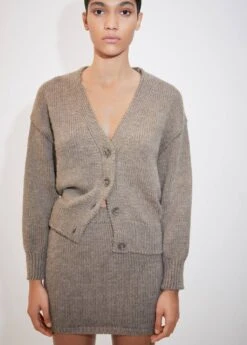 Cardigan Laine Manches Bouffantes